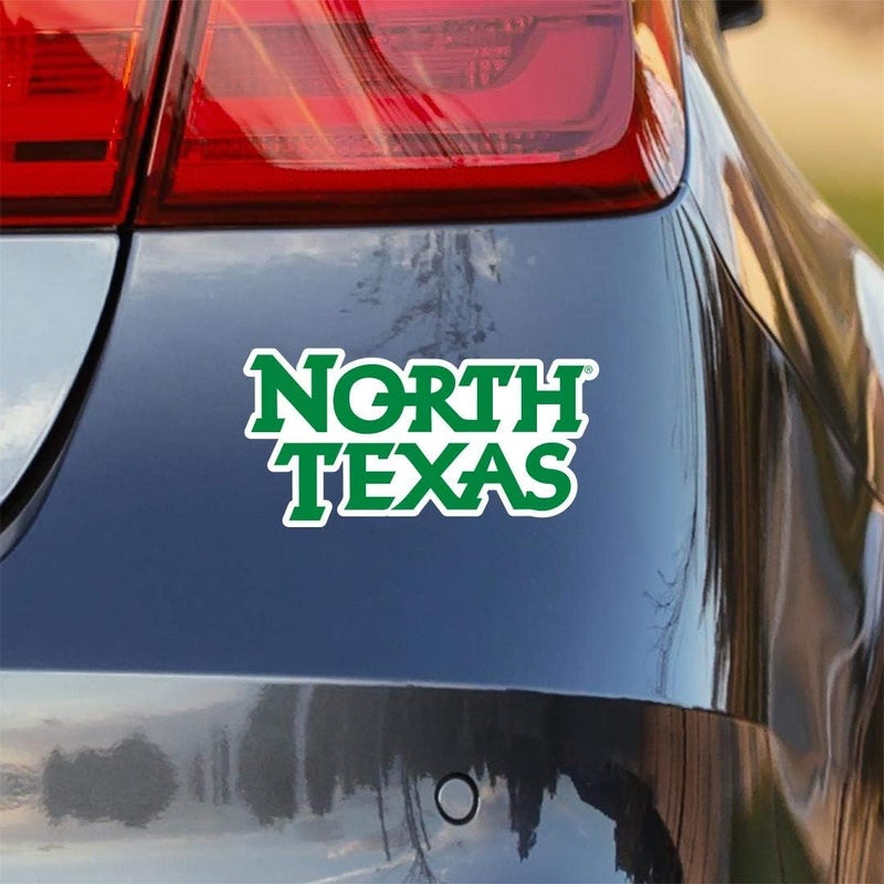 Nudge Printing Collegiate NCAA Car Decal Made from Premium Weatherproof Vinyl (University of North Texas Script) - Image 3